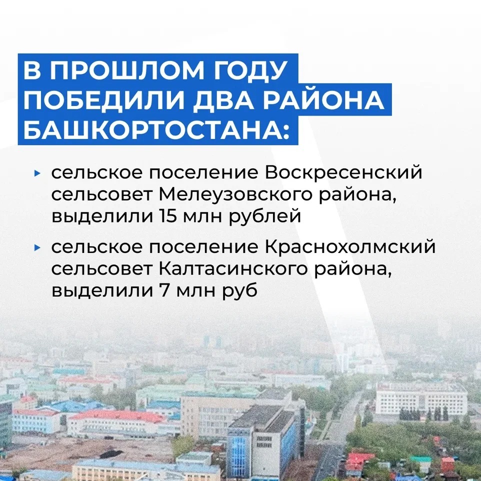 В Башкортостане определены 15 победителей "Лучшей муниципальной практики"