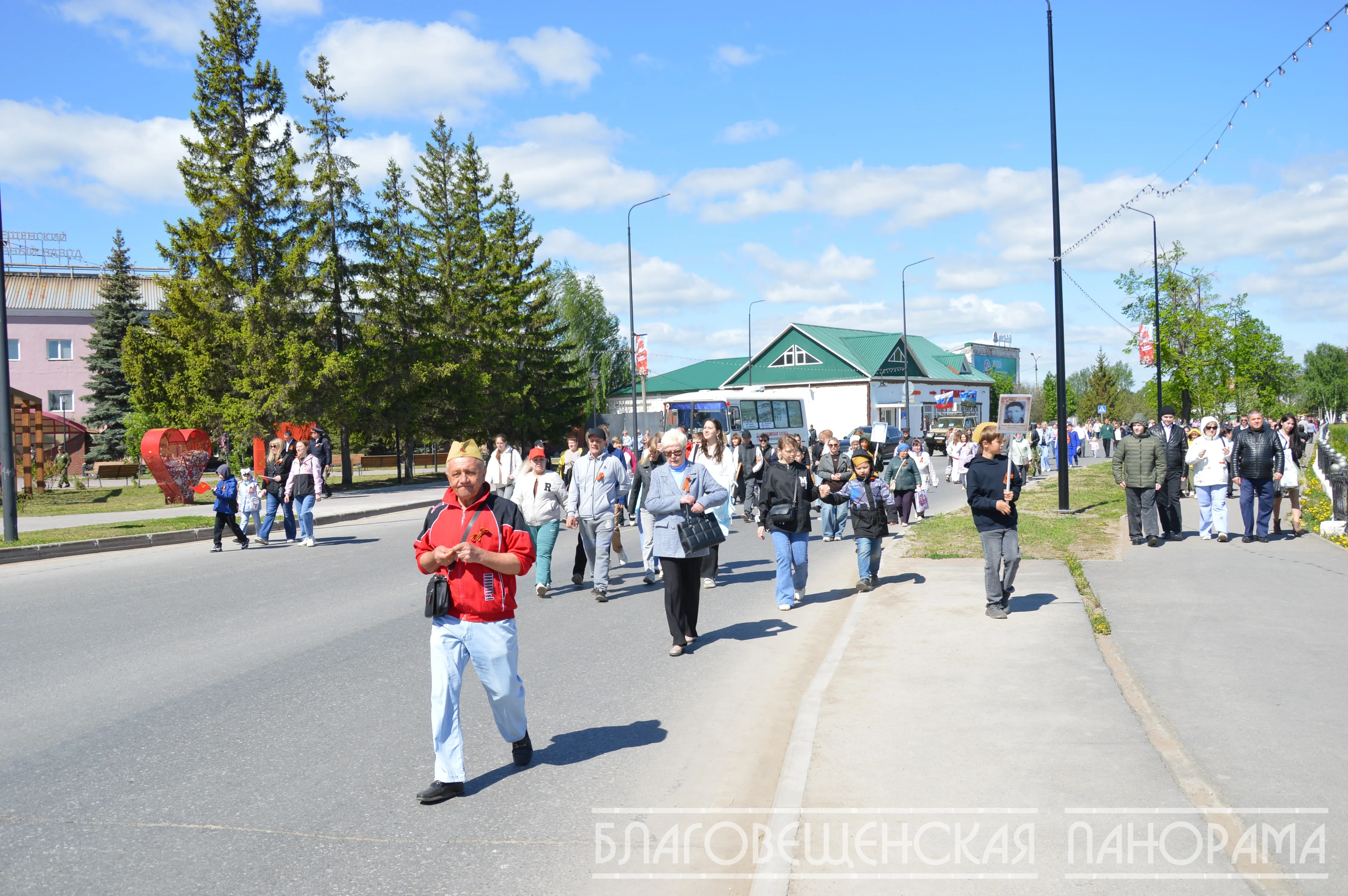 День Победы в Благовещенске
