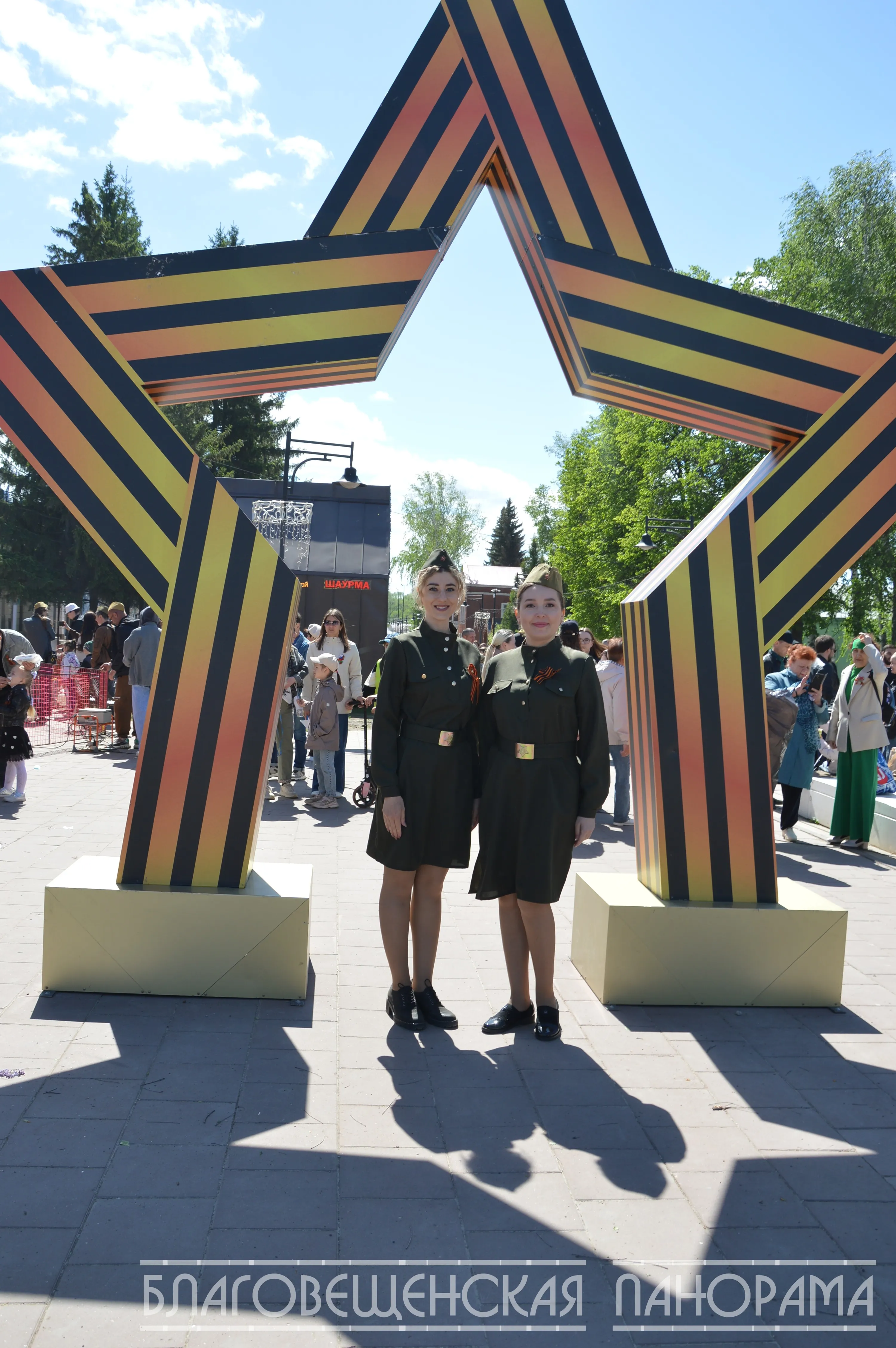 День Победы в Благовещенске