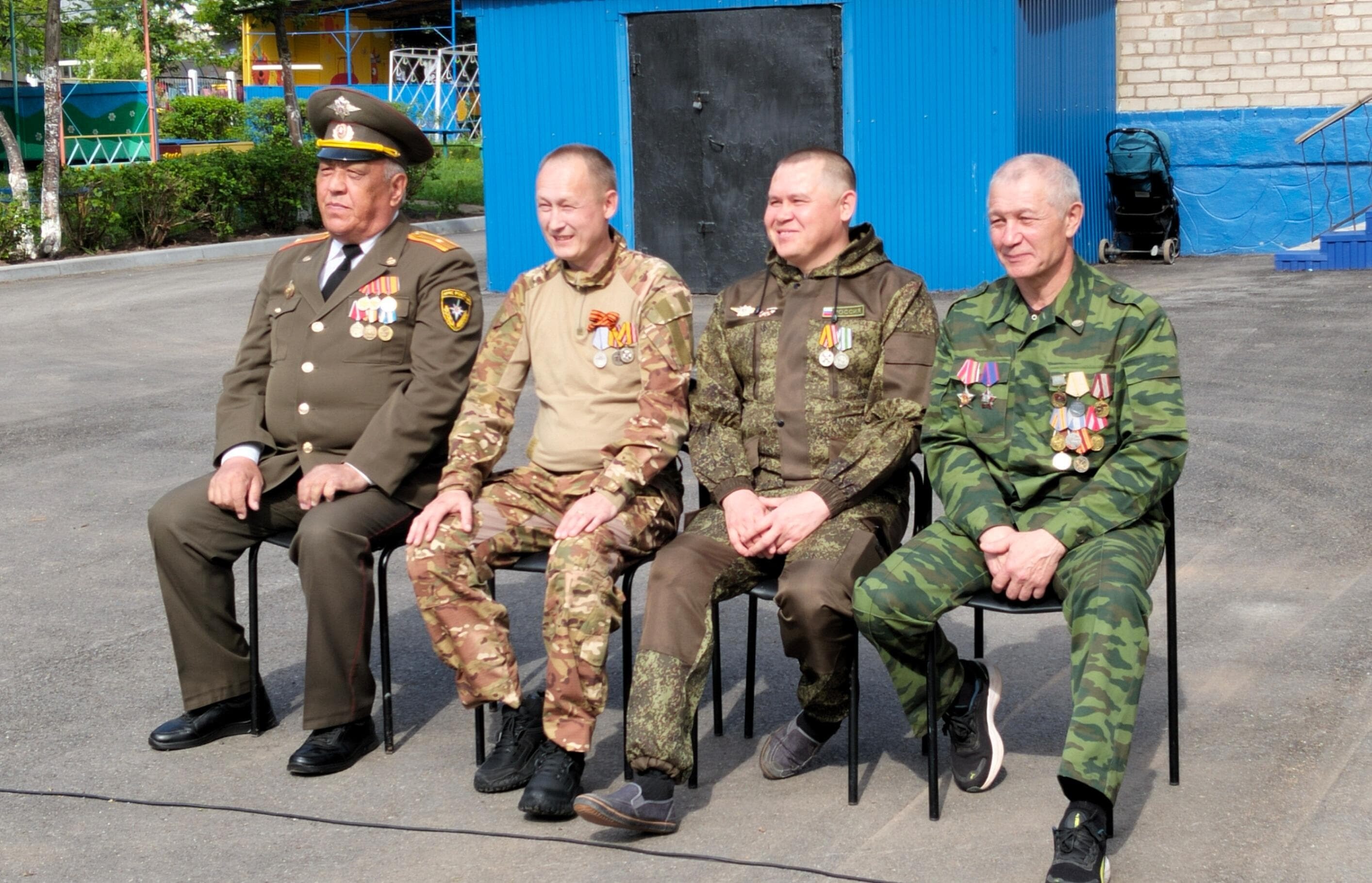 В благовещенском детском саду прошел военный парад