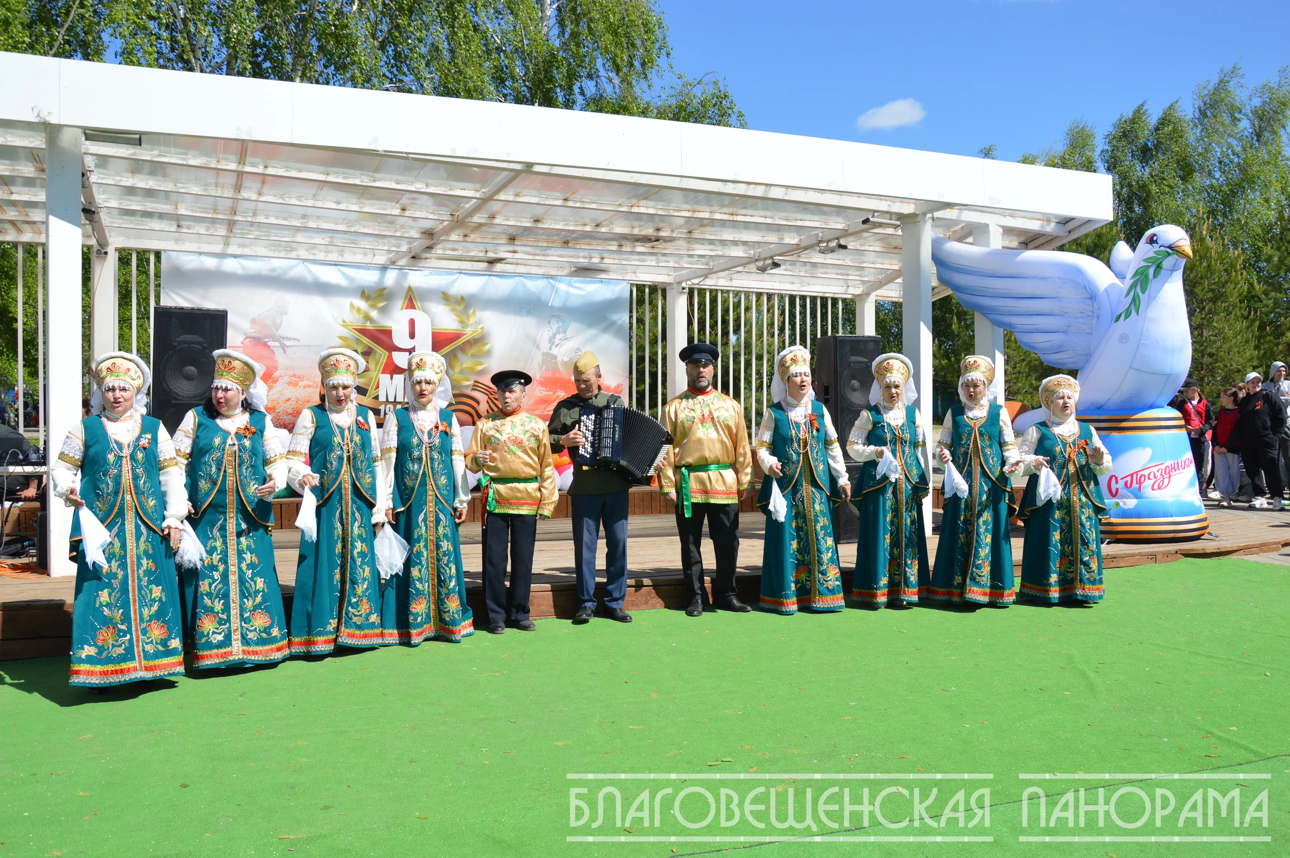 День Победы в Благовещенске