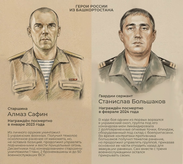 Радий Хабиров поделился историями героев России из Башкортостана.