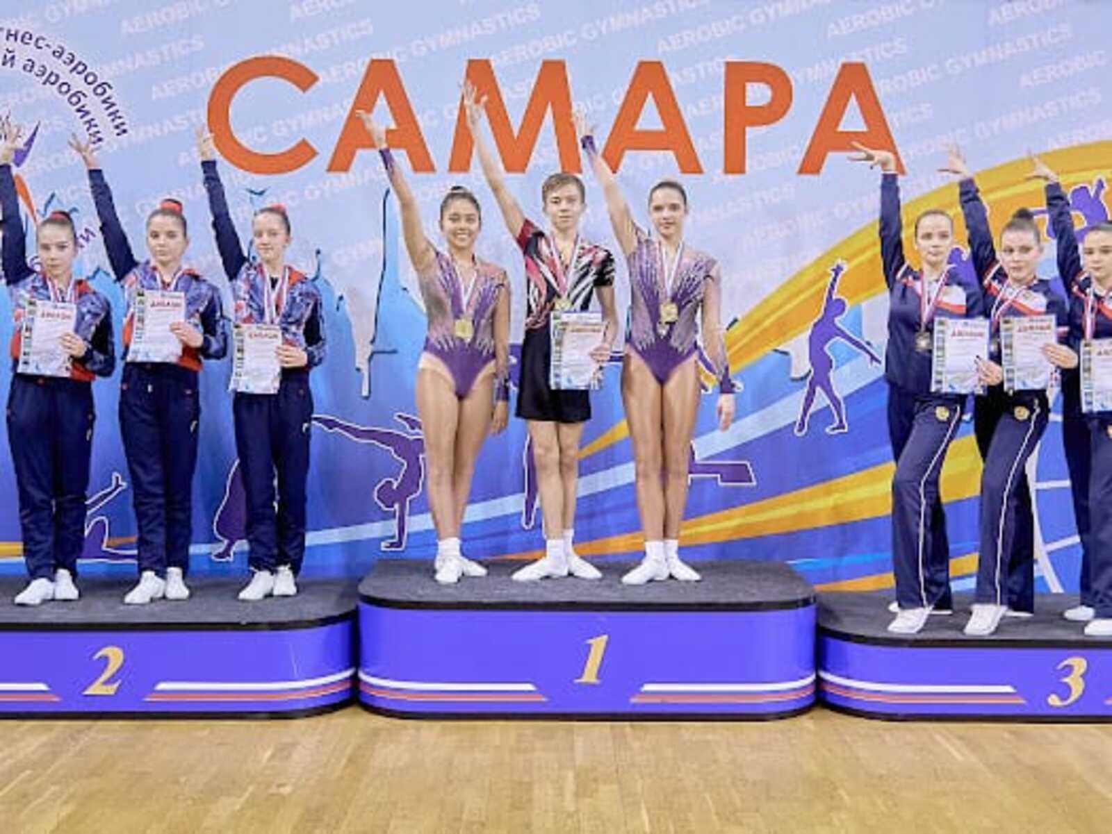 Благовещенские гимнасты привезли 52 медали с турнира «Волга-2022» по спортивной аэробике
