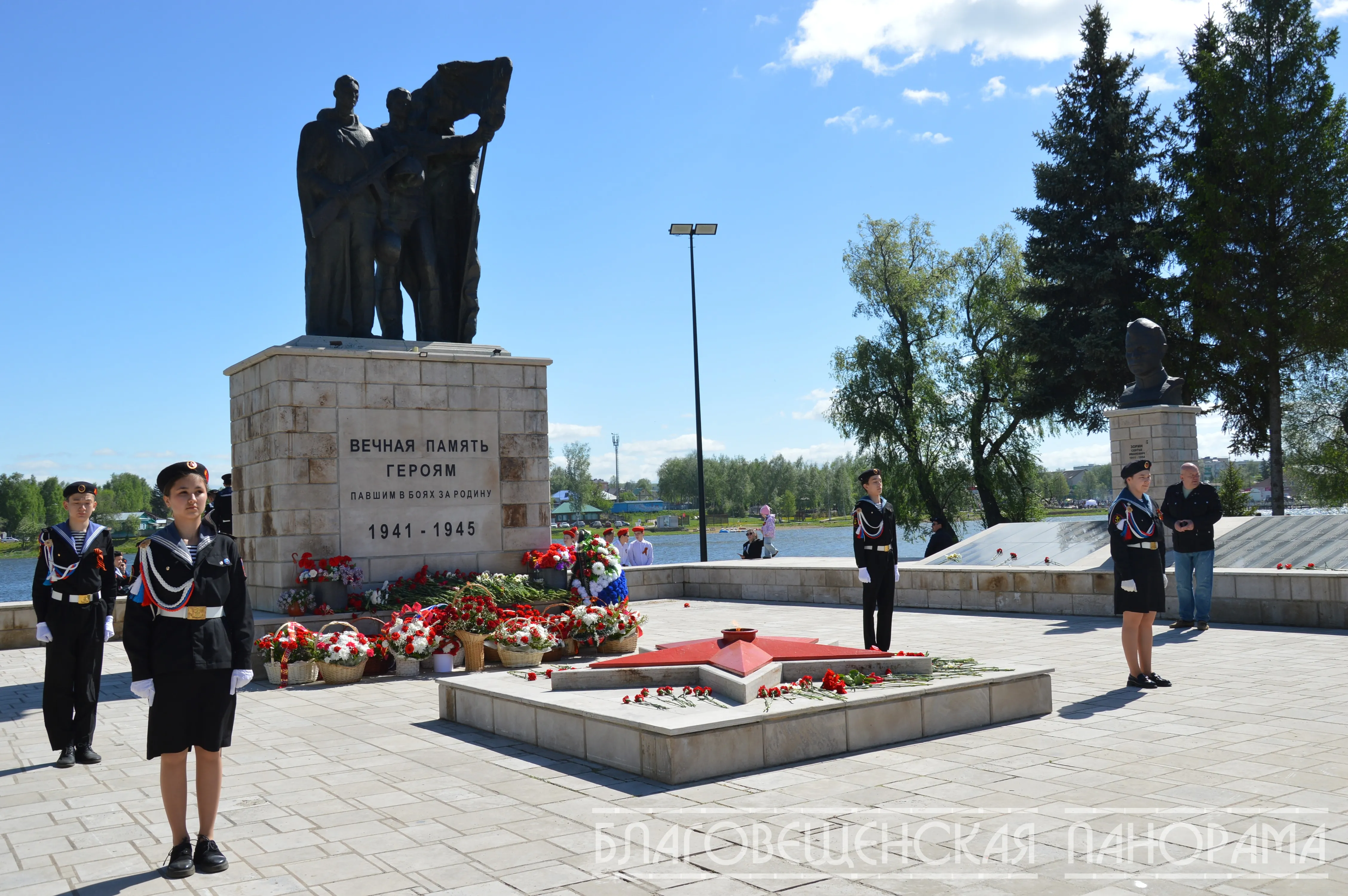 День Победы в Благовещенске