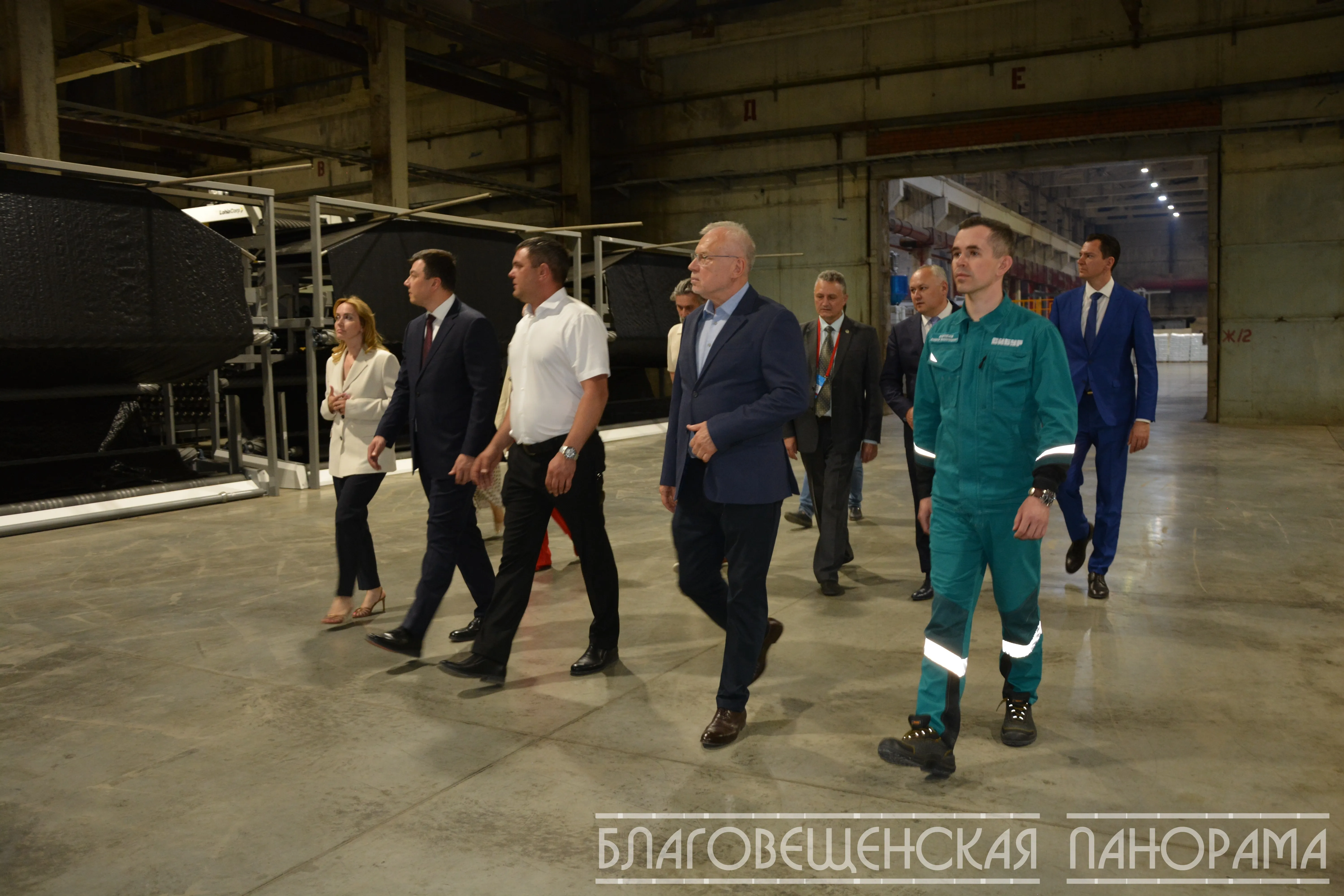 Благовещенское предприятие  запустила  новую линию по выпуску геосинтетики