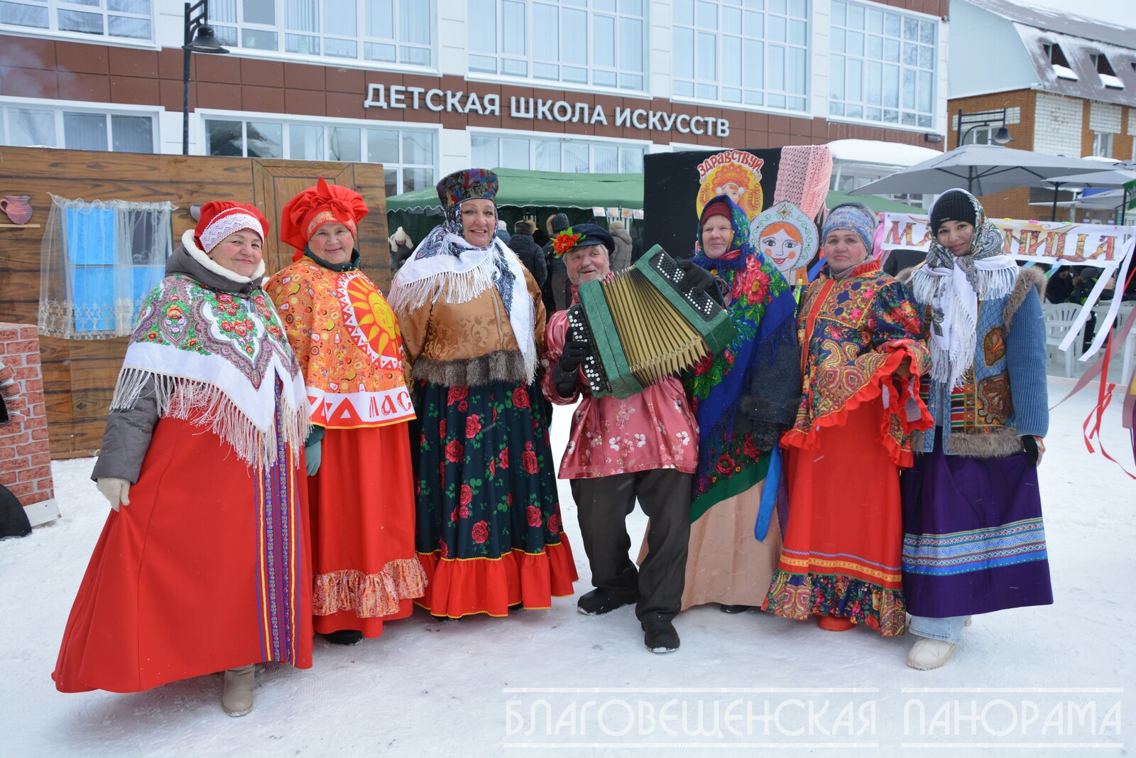 Широкая Масленица на Советской в Благовещенске прошла ярко