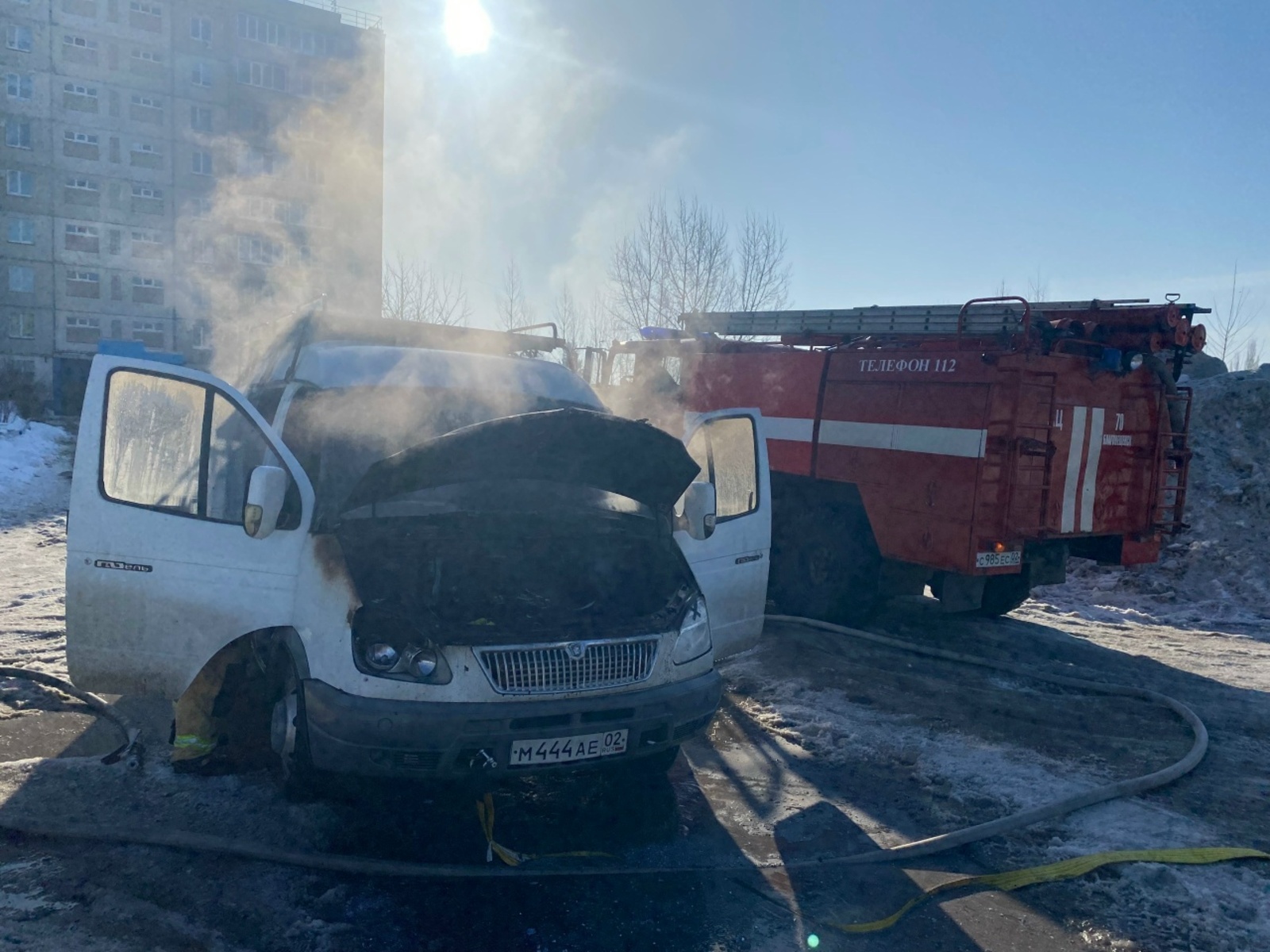 В Башкирии сгорела ГАЗель популярного организатора туров